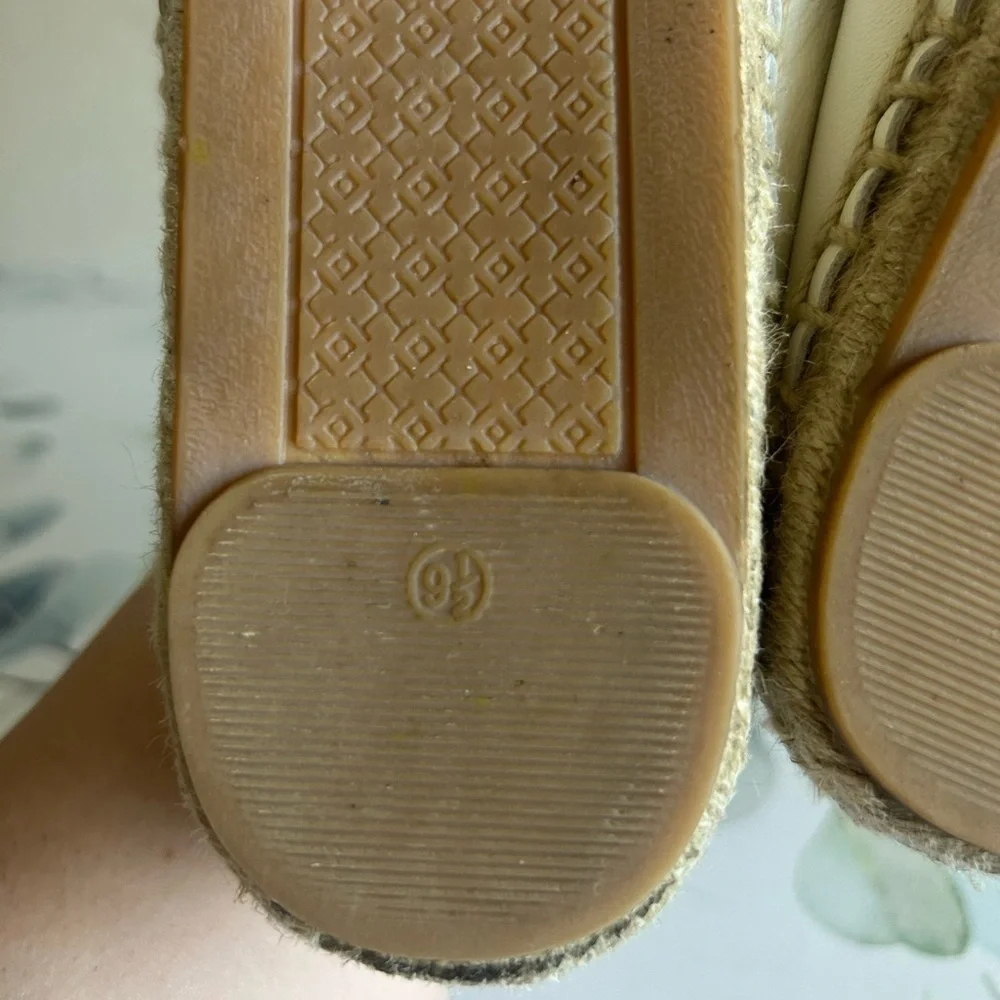 Tory Burch Color block Cap Toe Espadrille Flats